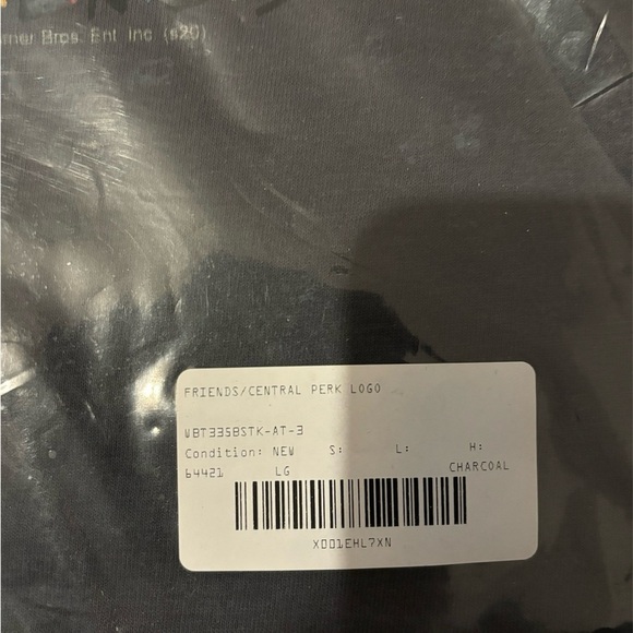 FALL CLEARANCE NWT FRIENDS Central Perk Gray T-Shirt L - Picture 3 of 4